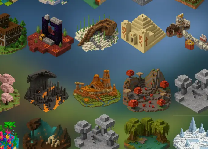 Minecraft Pocket Edition diamond finder app showing ore locations and coordinate mapping